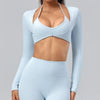 Long Sleeve Yoga Crop Top