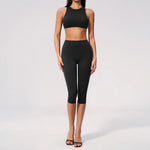 Yoga Capri Pants Athletic Set